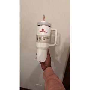 Stanley Mistletoe Twist THE QUENCHER H2.0 FLOWSTATE TUMBLER 40 oz IN HAND!!